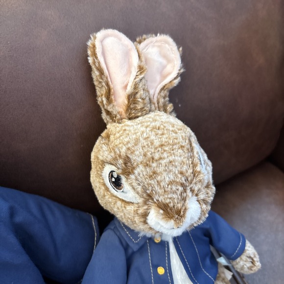 Peter Rabbit 21" Plush Stuffed Bunny Blue Jacket Beatrix Potter & Baby Rabbit - Picture 4 of 7
